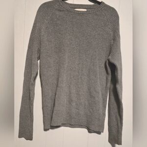 Gray Knit Sweater Aeropostale Size Large Mens Cotton Blend